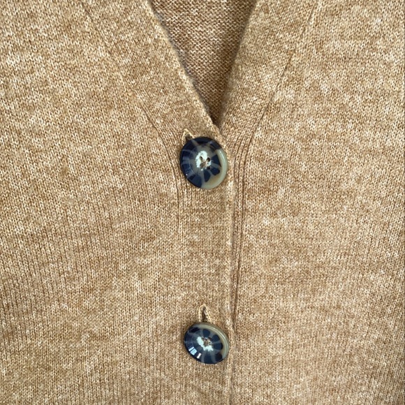Teddy Bear Brown Button Down Cardigan - Picture 3 of 3
